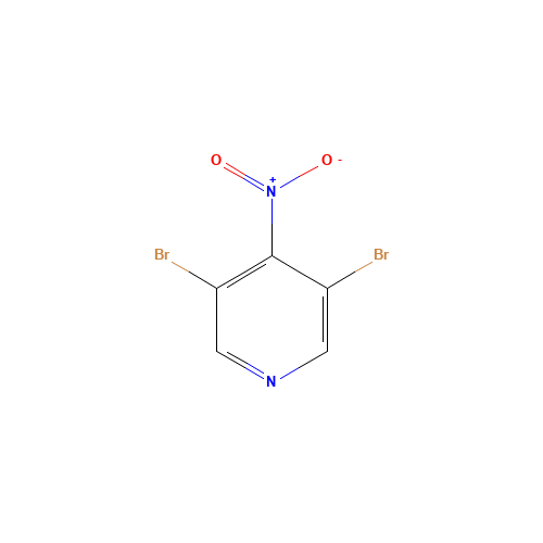 3,5-DIBROMO-4-NITROPYRIDINE (CAS: 121263-11-4) - Chemical Structure and Molecular Formula 