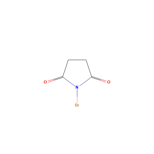 N-Bromosuccinimide (CAS: 128-08-5) - Chemical Structure and Molecular Formula 