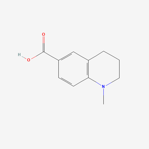 1-METHYL-1,2,3,4-TETRAHYDRO-QUINOLINE-6-CARBOXYLIC ACID (CAS: 162648-46-6) - Chemical Structure and Molecular Formula 
