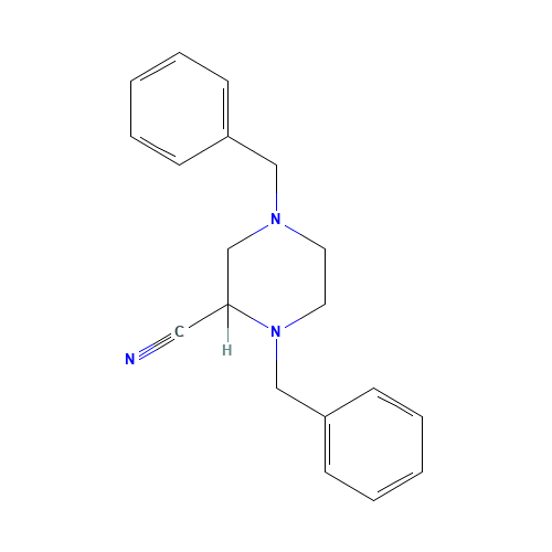 1,4-Bis(phenylmethyl)-2-piperazinecarbonitrile (CAS: 170701-81-2) - Related Chemical Product