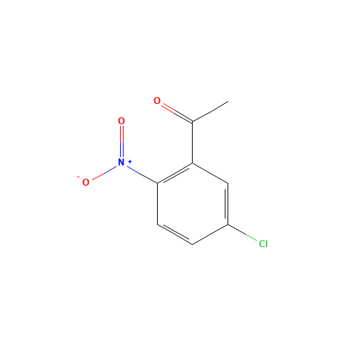 1-(5-CHLORO-2-NITROPHENYL)-1-ETHANONE (CAS: 18640-60-3) - Chemical Structure and Molecular Formula 