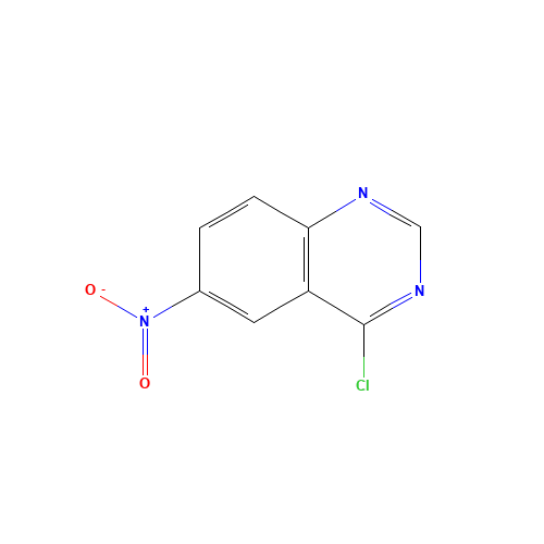 4-CHLORO-6-NITROQUINAZOLINE (CAS: 19815-16-8) - Chemical Structure and Molecular Formula 