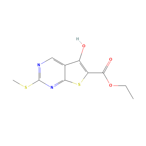 5-Hydroxy-2-methylsulfanyl-thieno[2,3-d]pyrimidine-6-carboxylic acid ethyl ester (CAS: 200626-46-6) - Related Chemical Product