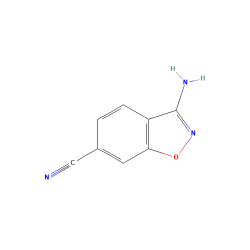1,2-Benzisoxazole-6-carbonitrile,3-amino-(9CI) (CAS: 229623-53-4) - Related Chemical Product