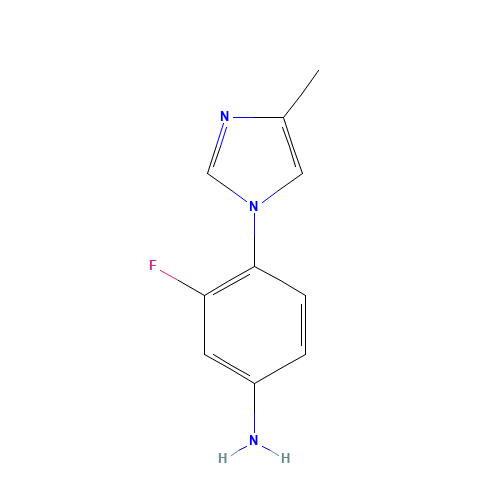3-Fluoro-4-(4-methyl-1H-imidazol-1-yl)benzenamine (CAS: 252340-70-8) - Related Chemical Product