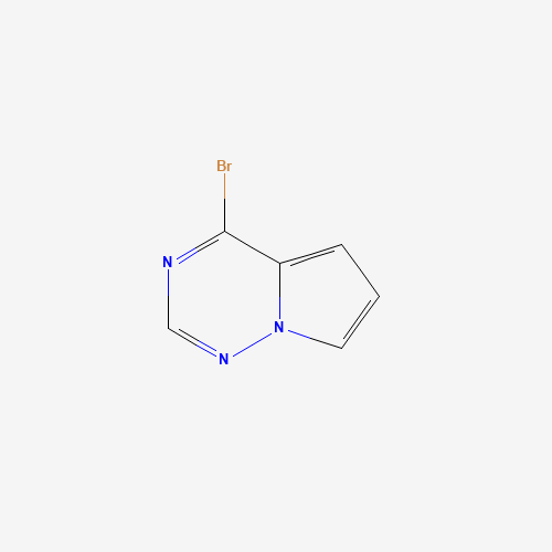 4-bromopyrrolo[1,2-f][1,2,4]triazine (CAS: 310436-61-4) - Chemical Structure and Molecular Formula 