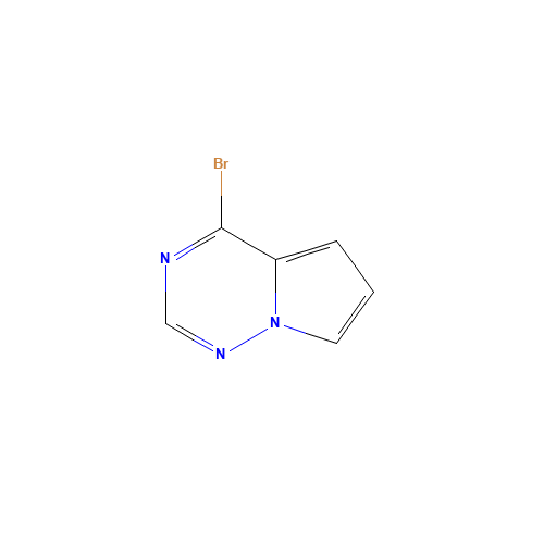 4-bromopyrrolo[1,2-f][1,2,4]triazine (CAS: 310436-61-4) - Chemical Structure and Molecular Formula 