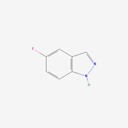 5-FLUORO-1H-INDAZOLE (CAS: 348-26-5) - Chemical Structure and Molecular Formula 