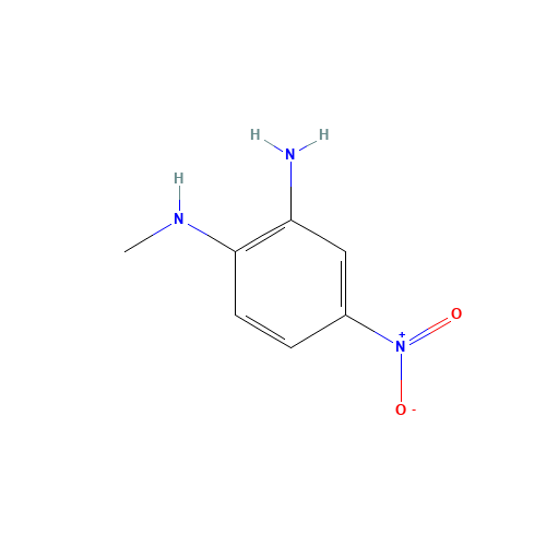 N1-Methyl-4-nitro-o-phenyldiamin (CAS: 41939-61-1) - Chemical Structure and Molecular Formula 