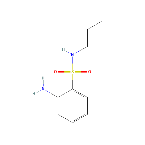 2-amino-N-propylbenzenesulfonamide (CAS: 436095-50-0) - Chemical Structure and Molecular Formula 