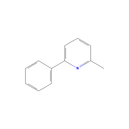 2-METHYL-6-PHENYLPYRIDINE (CAS: 46181-30-0) - Chemical Structure and Molecular Formula 