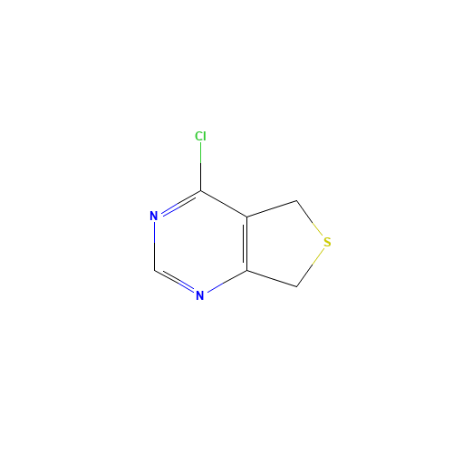 4-chloro-5,7-dihydrothieno[3,4-d]pyrimidine (CAS: 53826-89-4) - Chemical Structure and Molecular Formula 
