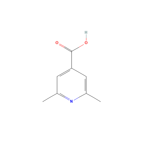 2,6-DIMETHYLISONICOTINIC ACID (CAS: 54221-93-1) - Chemical Structure and Molecular Formula 