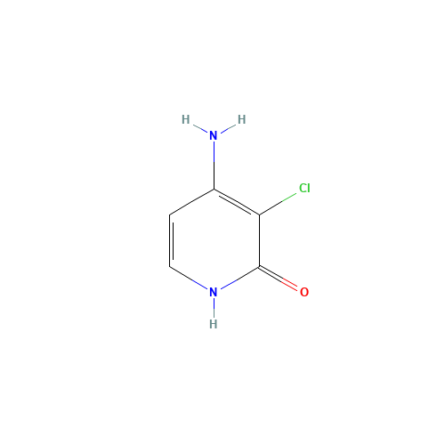 4-Amino-3-chloro-2-hydroxypyridine (CAS: 55290-73-8) - Chemical Structure and Molecular Formula 