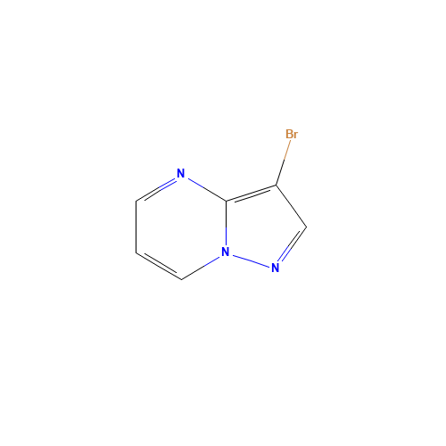 3-BROMO-PYRAZOLO[1,5-A]PYRIMIDINE (CAS: 55405-67-9) - Chemical Structure and Molecular Formula 