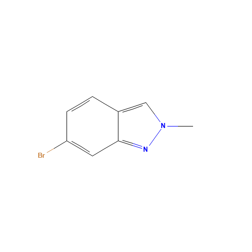 6-BROMO-2-METHYL-2H-INDAZOLE (CAS: 590417-95-1) - Chemical Structure and Molecular Formula 
