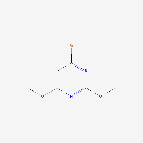4-BROMO-2,6-DIMETHOXY-PYRIMIDINE (CAS: 60186-89-2) - Chemical Structure and Molecular Formula 