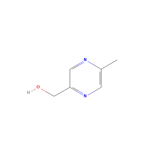 5-Methyl-2-pyrazinemethanol (CAS: 61892-95-3) - Chemical Structure and Molecular Formula 