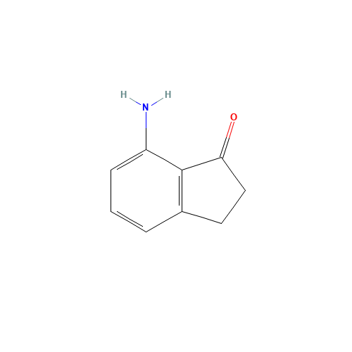 1H-Inden-1-one,7-amino-2,3-dihydro-(9CI) (CAS: 628732-03-6) - Chemical Structure and Molecular Formula 