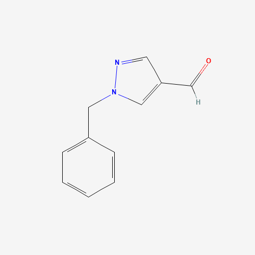 1-BENZYL-1H-PYRAZOLE-4-CARBALDEHYDE (CAS: 63874-95-3) - Chemical Structure and Molecular Formula 