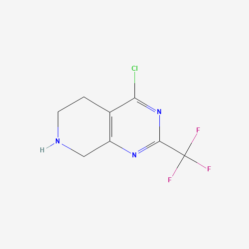 4-chloro-2-(trifluoromethyl)-5,6,7,8-tetrahydropyrido[3,4-d]pyrimidine (CAS: 647863-08-9) - Related Chemical Product