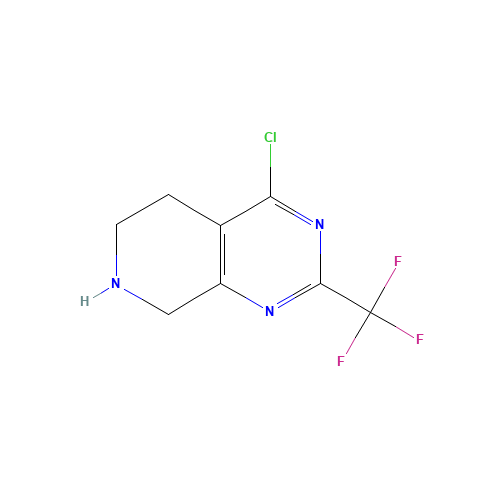 4-chloro-2-(trifluoromethyl)-5,6,7,8-tetrahydropyrido[3,4-d]pyrimidine (CAS: 647863-08-9) - Related Chemical Product