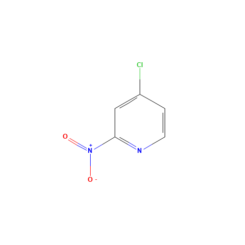 4-CHLORO-2-NITROPYRIDINE (CAS: 65370-42-5) - Chemical Structure and Molecular Formula 