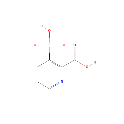 3-SULFOPICOLINIC ACID (CAS: 6602-52-4) - Chemical Structure and Molecular Formula 