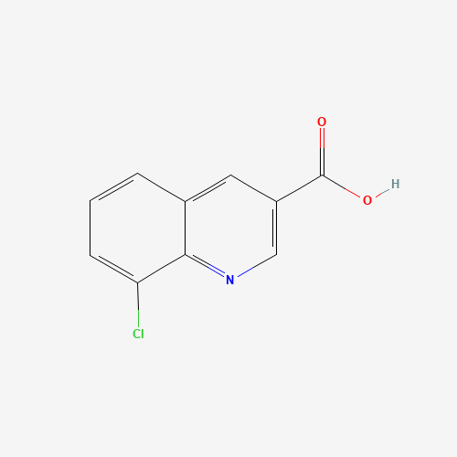 8-CHLOROQUINOLINE-3-CARBOXYLIC ACID (CAS: 71082-54-7) - Chemical Structure and Molecular Formula 