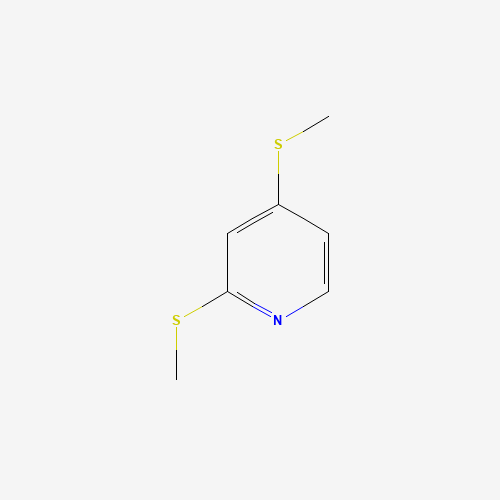 2,4-BIS(METHYLTHIO)PYRIDINE (CAS: 71506-85-9) - Chemical Structure and Molecular Formula 