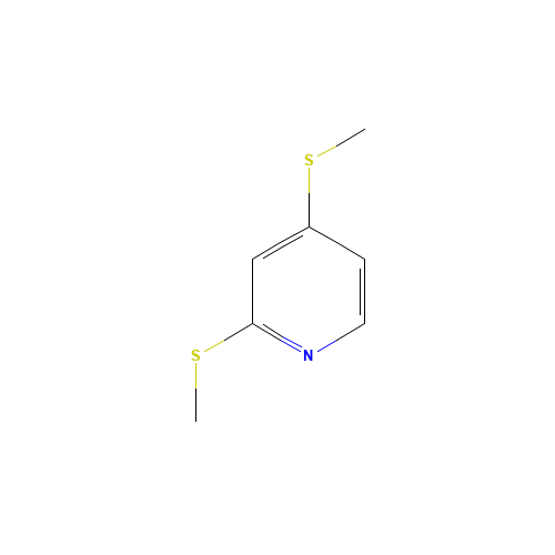 2,4-BIS(METHYLTHIO)PYRIDINE (CAS: 71506-85-9) - Chemical Structure and Molecular Formula 