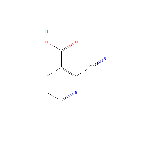 2-CYANOPYRIDINE-3-CARBOXYLIC ACID (CAS: 73112-09-1) - Chemical Structure and Molecular Formula 
