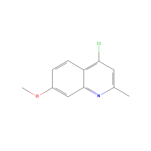 4-CHLORO-7-METHOXY-2-METHYLQUINOLINE (CAS: 75896-68-3) - Chemical Structure and Molecular Formula 