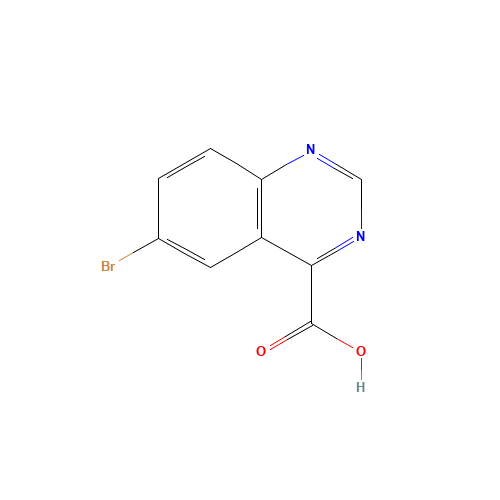 6-bromoquinazoline-4-carboxylic acid (CAS: 769916-07-6) - Chemical Structure and Molecular Formula 