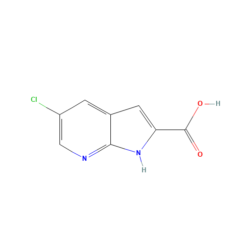 1H-Pyrrolo[2,3-b]pyridine-2-carboxylic acid,5-chloro- (CAS: 800401-84-7) - Related Chemical Product