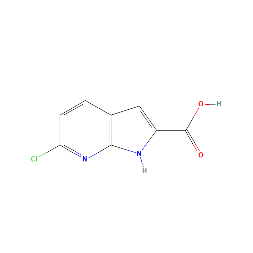 6-chloro-1H-pyrrolo[2,3-b]pyridine-2-carboxylic acid (CAS: 800402-07-7) - Related Chemical Product