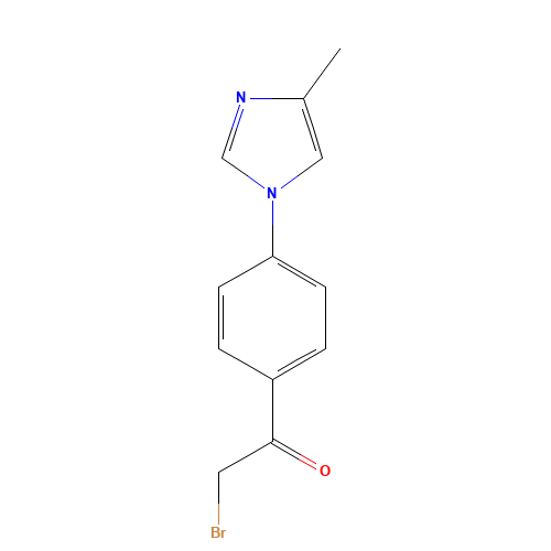 2-bromo-1-(4-(4-methyl-1Himidazol-1-yl)phenyl)ethanone (CAS: 810662-38-5) - Related Chemical Product