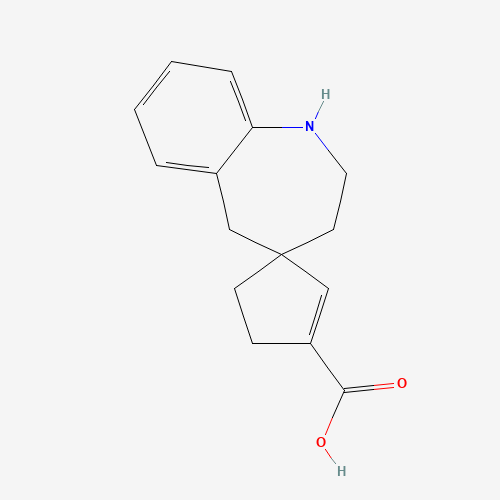 1,2,3,5-tetrahydro-Spiro[4H-1-benzazepine-4,1''-[2]cyclopentene]-3''-carboxylic acid (CAS: 813426-13-0) - Related Chemical Product