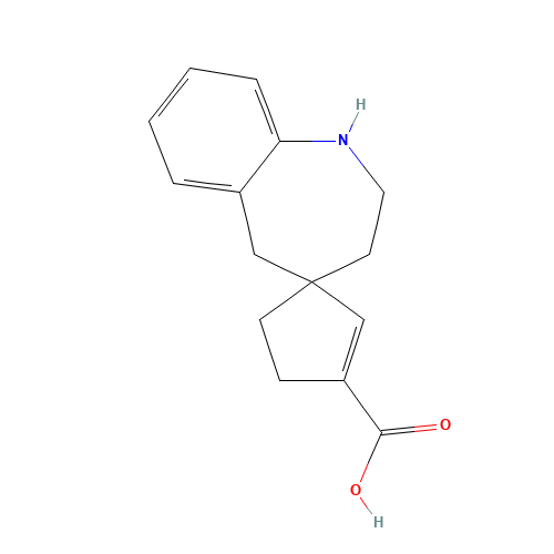 1,2,3,5-tetrahydro-Spiro[4H-1-benzazepine-4,1''-[2]cyclopentene]-3''-carboxylic acid (CAS: 813426-13-0) - Related Chemical Product