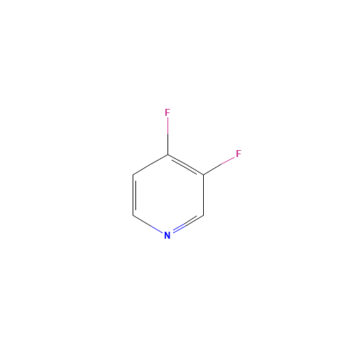 3,4-DIFLUOROPYRIDINE (CAS: 82878-63-5) - Chemical Structure and Molecular Formula 