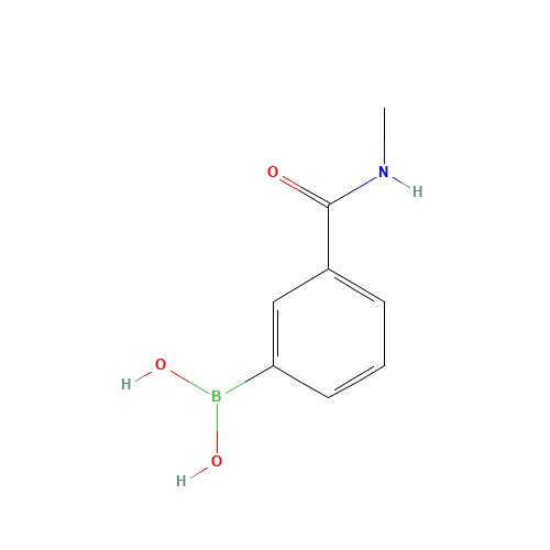 3-(N-METHYLAMINOCARBONYL)PHENYLBORONIC ACID (CAS: 832695-88-2) - Chemical Structure and Molecular Formula 