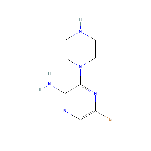 2-AMINO-5-BROMO-3-PIPERAZIN-1-YLPYRAZINE (CAS: 893611-67-1) - Related Chemical Product