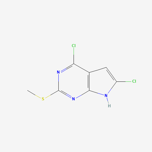 4,6-dichloro-2-(methylthio)-7H-pyrrolo[2,3-d]pyrimidine (CAS: 90662-12-7) - Related Chemical Product