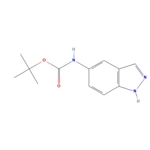 5-BOC-AMINOINDAZOLE (CAS: 917474-59-0) - Chemical Structure and Molecular Formula 