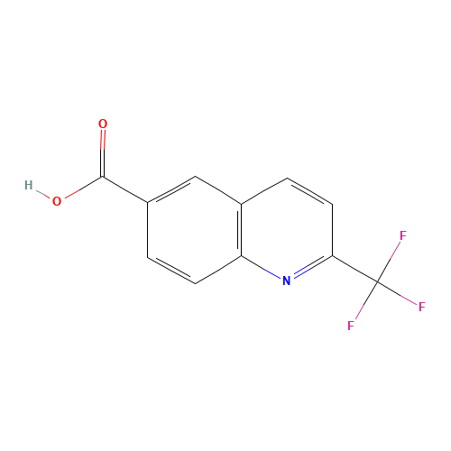 2-(trifluoromethyl)quinoline-6-carboxylic acid (CAS: 952182-51-3) - Chemical Structure and Molecular Formula 