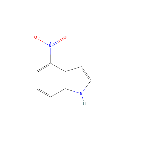 2-Methyl-4-nitroindole (CAS: 3484-10-4) - Chemical Structure and Molecular Formula 