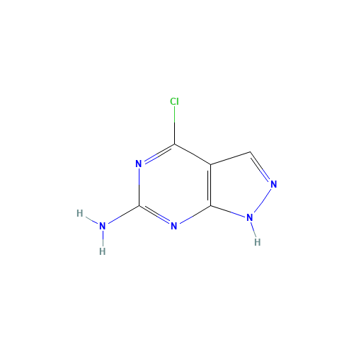 4-CHLORO-1H-PYRAZOLO[3,4-D]PYRIMIDIN-6-AMINE (CAS: 100644-65-3) - Related Chemical Product