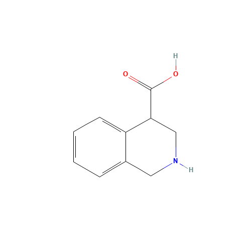 1,2,3,4-TETRAHYDROISOQUINOLINE-4-CARBOXYLIC ACID (CAS: 116140-19-3) - Chemical Structure and Molecular Formula 