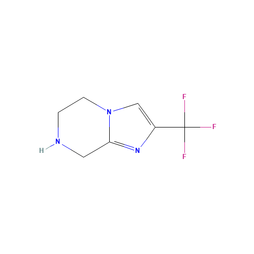 Imidazo[1,2-a]pyrazine,5,6,7,8-tetrahydro-2-(trifluoromethyl)-(9CI) (CAS: 126069-70-3) - Related Chemical Product