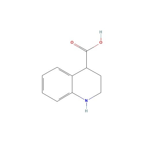 1,2,3,4-TETRAHYDROQUINOLINE-4-CARBOXYLIC ACID (CAS: 13337-69-4) - Chemical Structure and Molecular Formula 